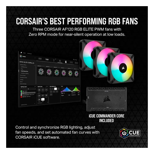 Corsair İcue H115i Elite Capellix Xt Cw-9060069-Ww 280 Mm İşlemci Sıvı Soğutucu - Görsel 3