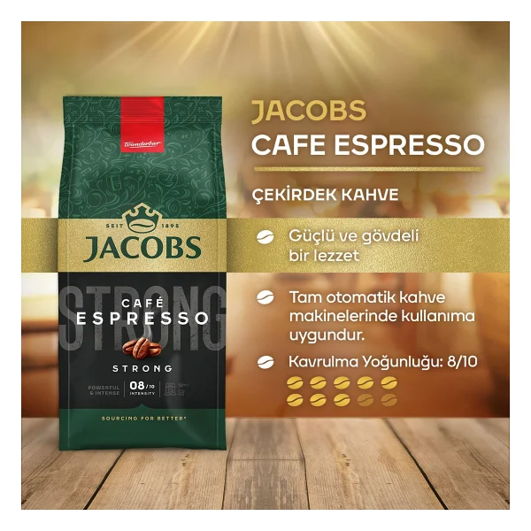 Jacobs Espresso Çekirdek Kahve 500 Gr - Görsel 4