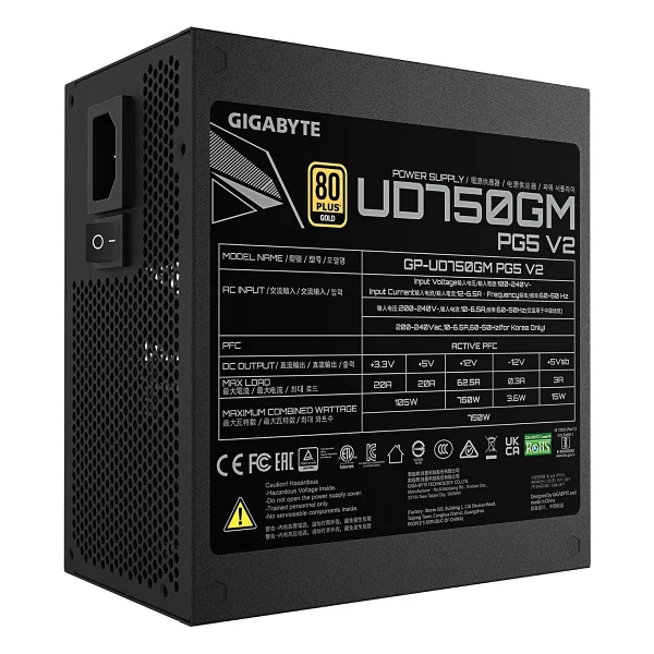 Gigabyte GP-UD750GM PG5 V2 Gen5.1 750 W Power Supply - Görsel 6