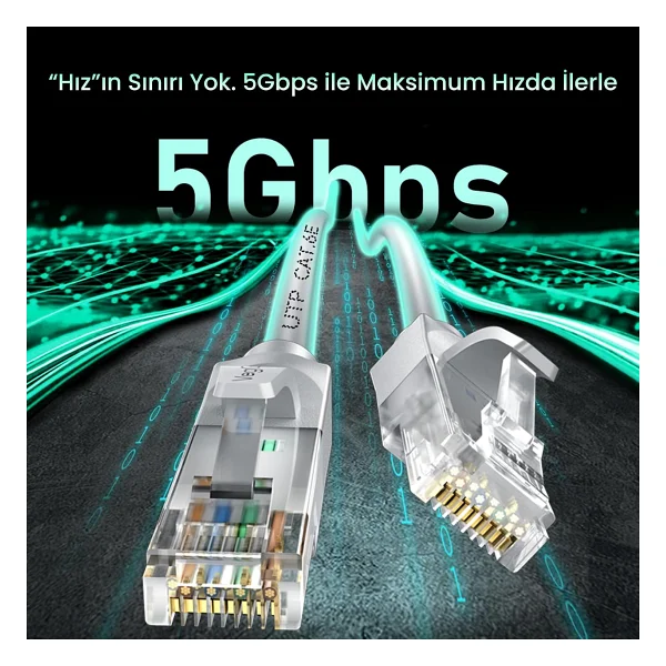 Veggieg Cat6e 1000mbps Utp Rj45 Gigabit Ethernet Kablosu 15 Metre - Görsel 2