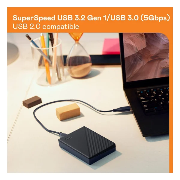 Western Digital My Passport Wdbr9s0060bbk USB 3.2 2.5" 6 TB Harici Harddisk - Görsel 6