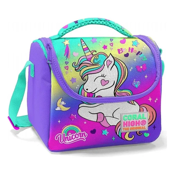 Coral High 11729 Unicorn Desenli Termoslu Beslenme Çantası - Görsel 3