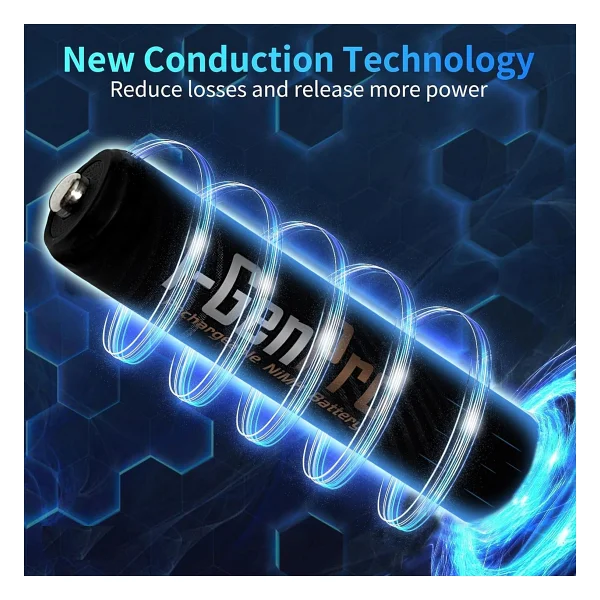 I-Gen P102 1.2v 1100 mAh 2'li Şarjlı Aaa İnce Kalem Pil - Görsel 3