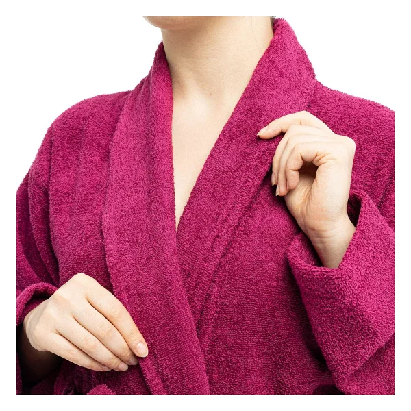 Soley Minerva Ekstra Yumuşak %100 Pamuk Kadın / Erkek Unisex Bornoz - Görsel 3