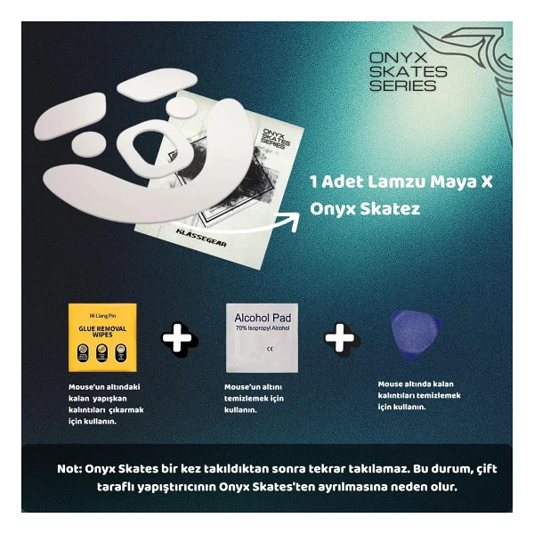 Klasse Onyx Mouse Skate (Lamzu Maya X İle Uyumlu Skatez) - Görsel 4