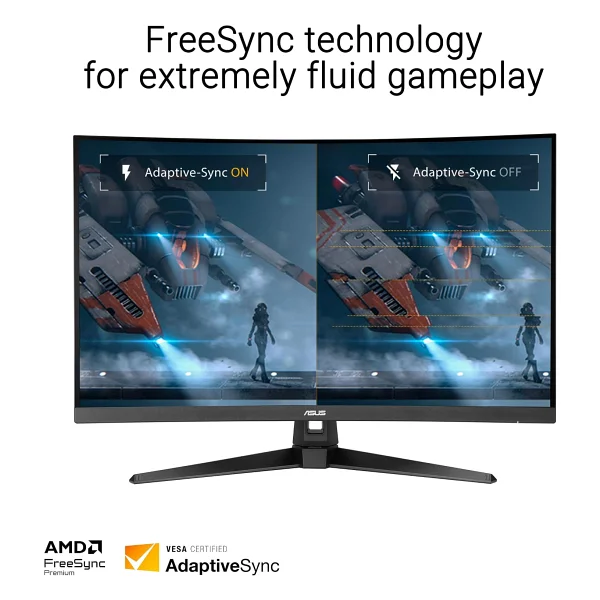 Asus TUF Gaming VG32VQM5B 31.5" 0.5 ms Full HD Curved 250 Hz OC Oyuncu Monitörü - Görsel 4