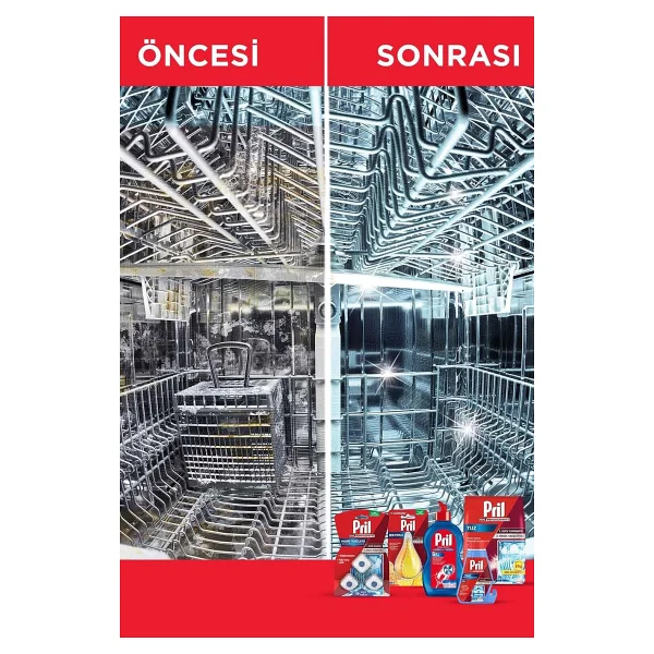 Pril 5 Etkili Yoğun Bulaşık Makinesi Temizleyici 250 Ml - Görsel 4