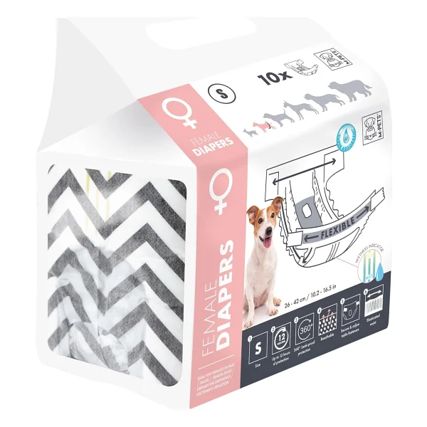 M-Pets M-Pets Diapers Dişi Köpekler Için Külot (S) 10lu - Görsel 3