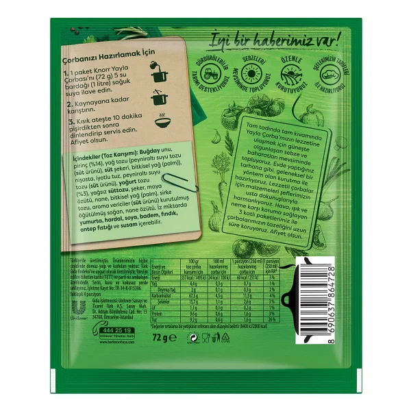 Knorr Yayla Hazır Çorba 70 Gr - Görsel 9
