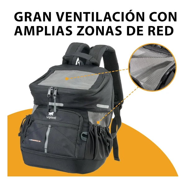 Ferplast Voyager 350 Evcil Hayvan Taşıma Çantası Siyah 29x21x36cm - Görsel 7