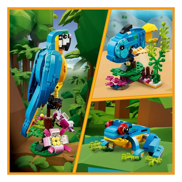 Lego 31136 Creator Egzotik Papağan - Görsel 8