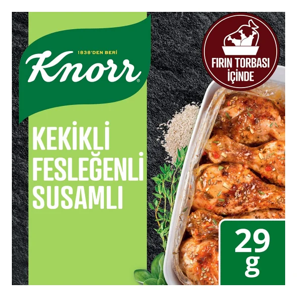Knorr 29 Gr Kekikli Fesleğenli Susamlı Tavuk Çeşni - Görsel 3