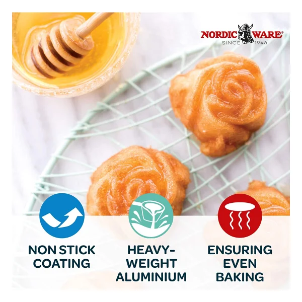Nordic Ware Gül 85148 Mini Kek Kalıbı - Görsel 4