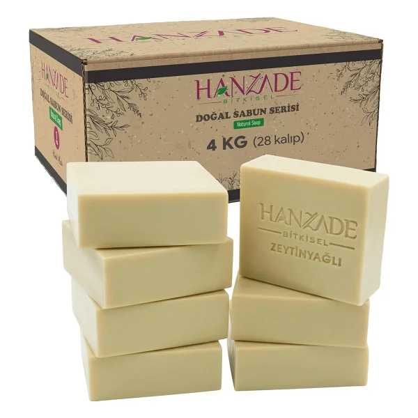 Hanzade Bitkisel Doğal El Yapımı Hatay Zeytinyağlı Sabun 1 Kg - Görsel 9