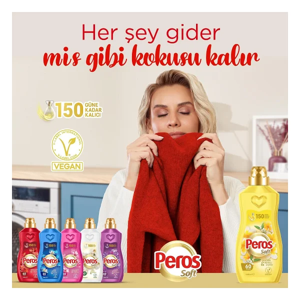Peros İnci Çiçeği Ve Kaşmir Yumuşatıcı 60 Yıkama 1.44 Lt - Görsel 3