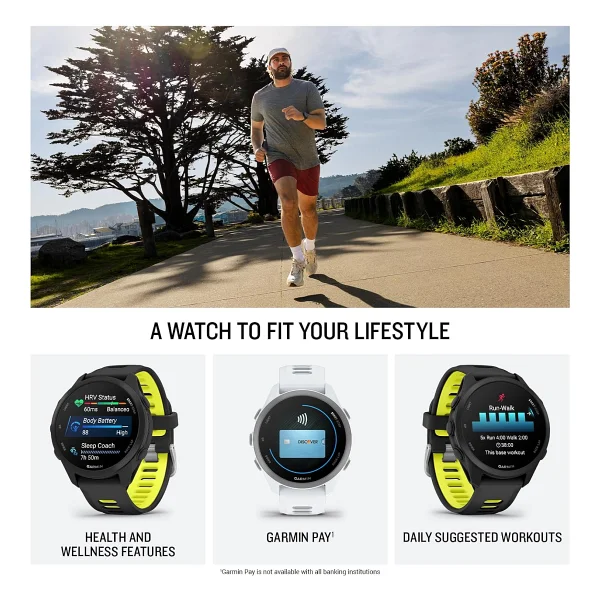 Garmin Forerunner 170 Music Beyaz Akıllı Saat - Görsel 4