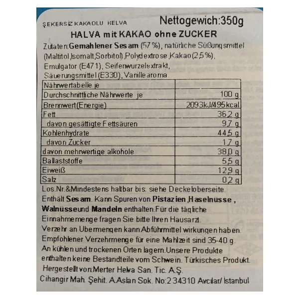 Koska Diyabetik 350 Gr Helva - Görsel 2