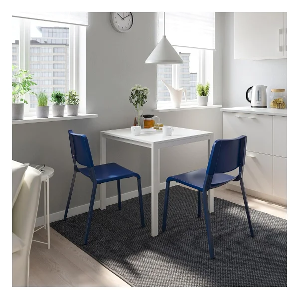 IKEA Plastik Sandalye, Mavi Renk Meridyendukkan Salon-Mutfak-Balkon Sandalyesi - Görsel 2