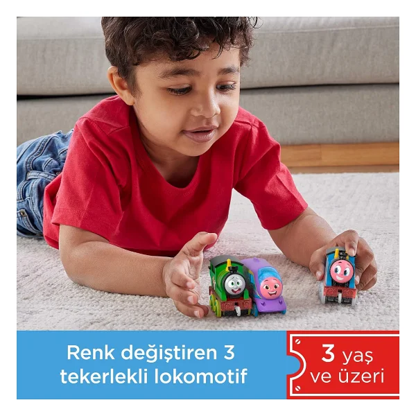 Thomas Ve Arkadaşları Renk Değiştiren Küçük Trenler 3'lü Paket Hnp82 - Görsel 2