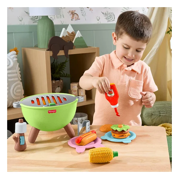 Fisher Price Kamp Zamanı Barbekü Seti Jlb82 - Görsel 4