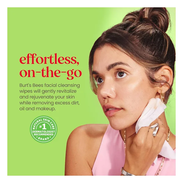 Burt's Bees Soothing Aloe Vera Hassas 30'lu Makyaj Temizleme Mendili - Görsel 4