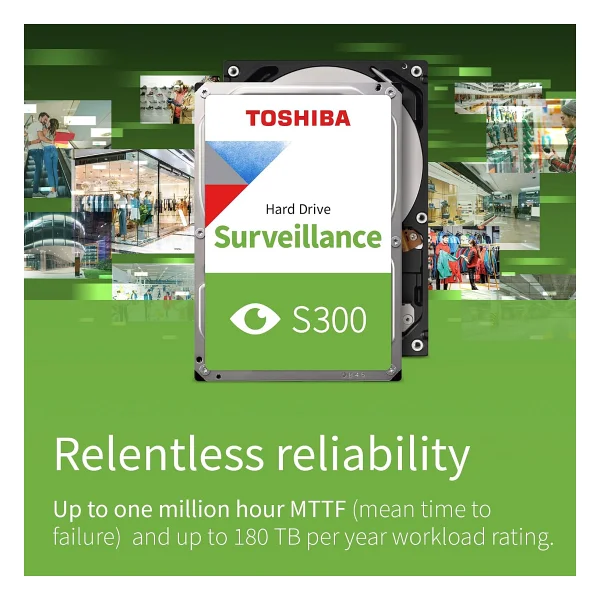 Toshiba S300 2tb Surveillance HDD - 3.5 5400rpm, 128mb Cache, Sata Iıı - Görsel 4