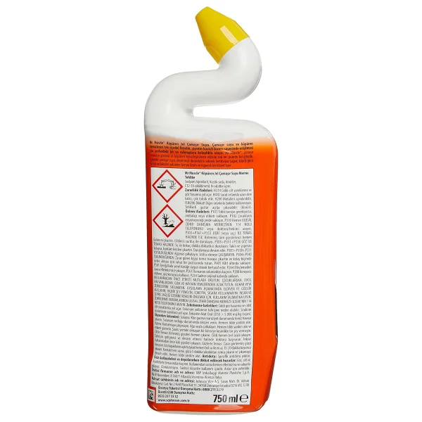 Mr Muscle Marine Kokulu Çamaşır suyu Katkılı Tuvalet Temizleyici 750 mL - Görsel 2