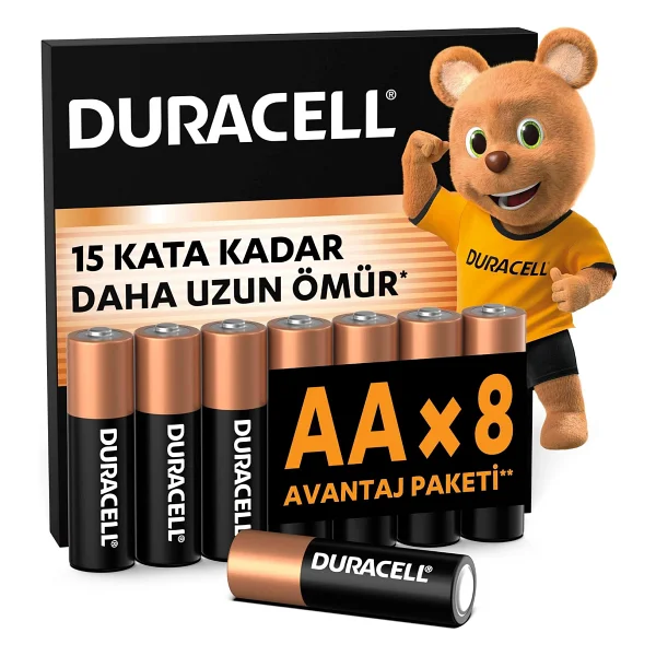 Duracell Lr6/Mn1500 10'lu Alkalin Aa Kalem Pil - Görsel 8