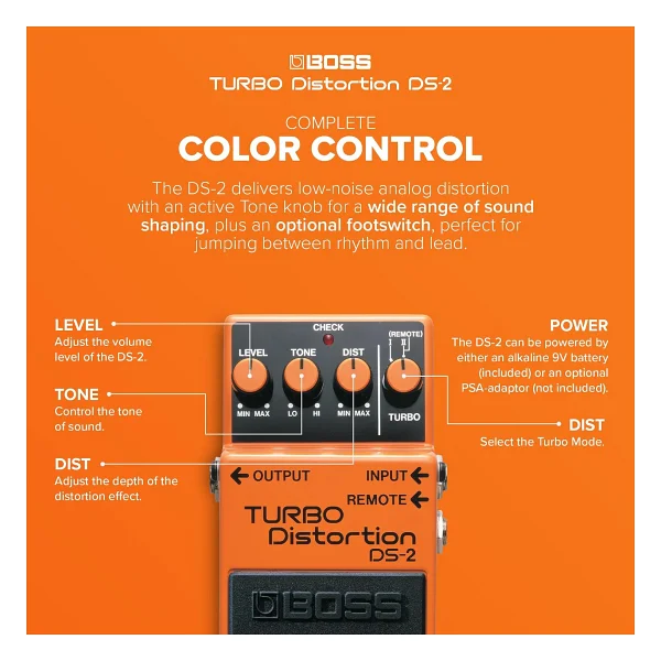 Boss Ds-1 Distortion Pedalı - Görsel 3