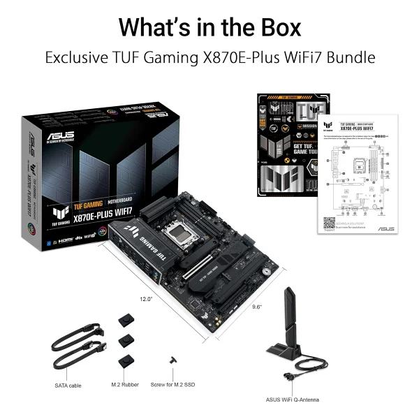 Asus Tuf Gaming X870e-Plus Wıfı7 AMD Am5 DDR5 Atx Anakart - Görsel 6