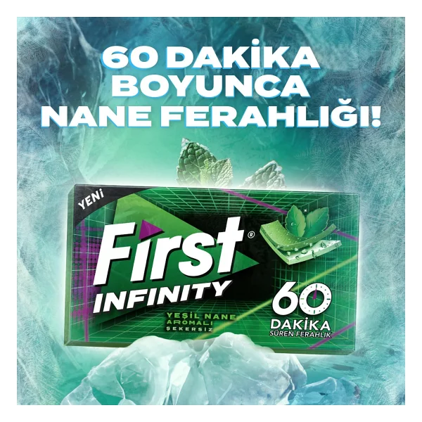 First Sensations Nane Aromalı 27 gr 12'li Paket Sakız - Görsel 3