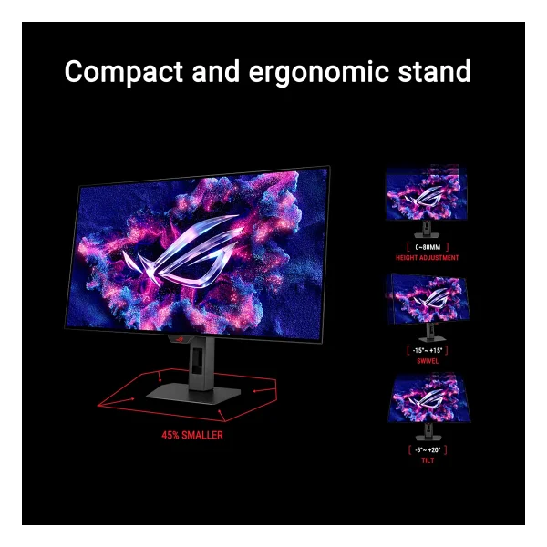 Asus Rog Strix OLED Xg32ucwmg 32" 0.03 Ms 4K 240 Hz - Full HD 480 Hz Oyuncu Monitörü - Görsel 6