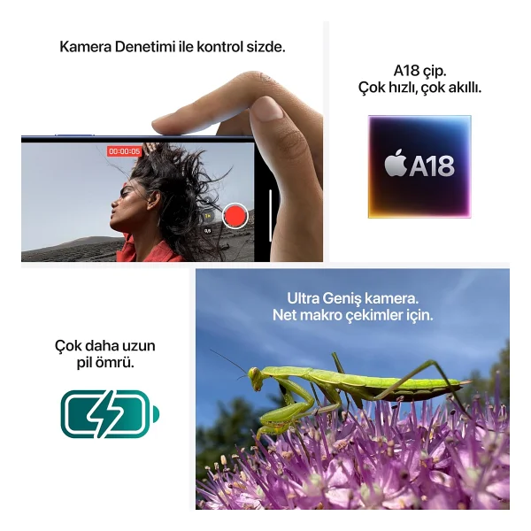 iPhone 16 128 GB Pembe - Görsel 5
