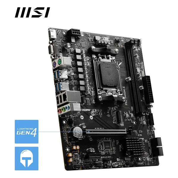 Msı Pro B650m-E AMD Am5 DDR5 Micro Atx Anakart - Görsel 6