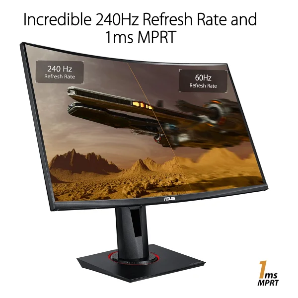 Asus TUF Gaming VG27VQM 27" 1 ms Full HD Curved 240 Hz Oyuncu Monitörü - Görsel 3