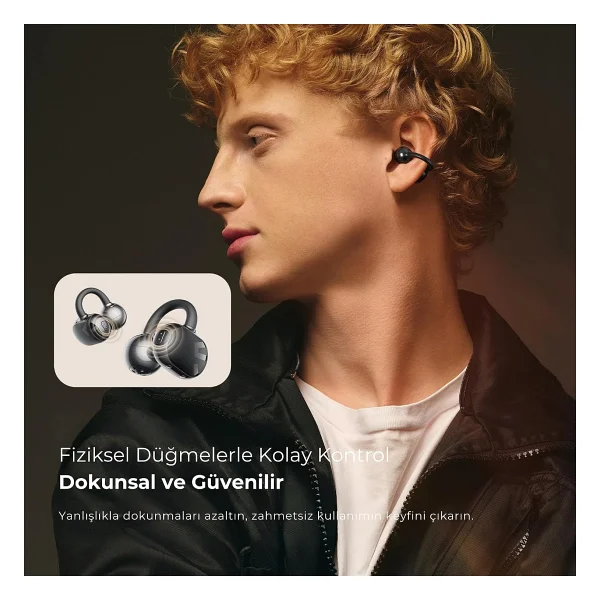Soundpeats Pop Clip TWS Open Ear Bluetooth Kulaklık - Görsel 2