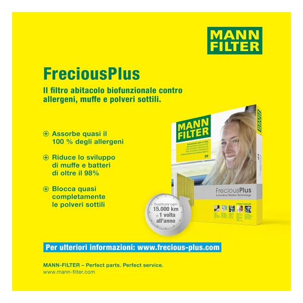 Mann-Fılter Fp 26 009 Freciousplus Anti-Alerjen Kabin Filtresi (Vw Group) - Görsel 5