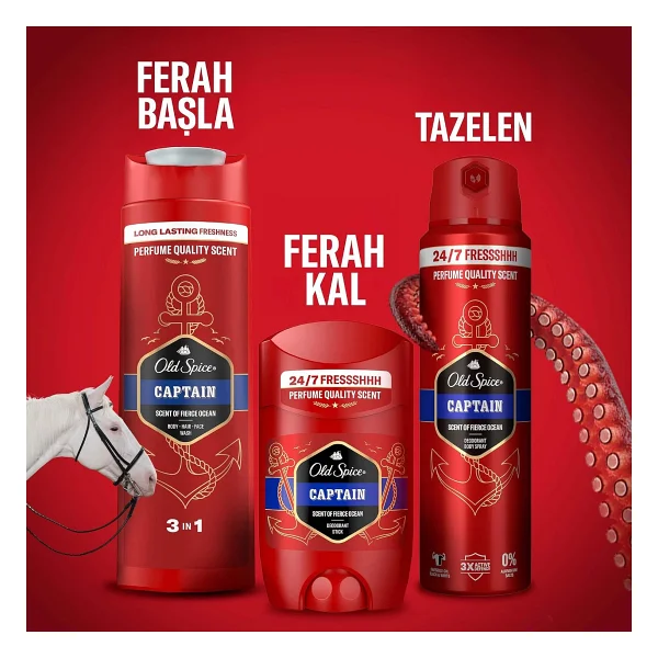 Old Spice Captain 50 Ml Erkek Stick Deodorant - Görsel 10