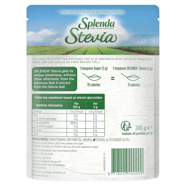 Splenda Stevia Granül Tatlandırıcı 240 gr - Görsel 2