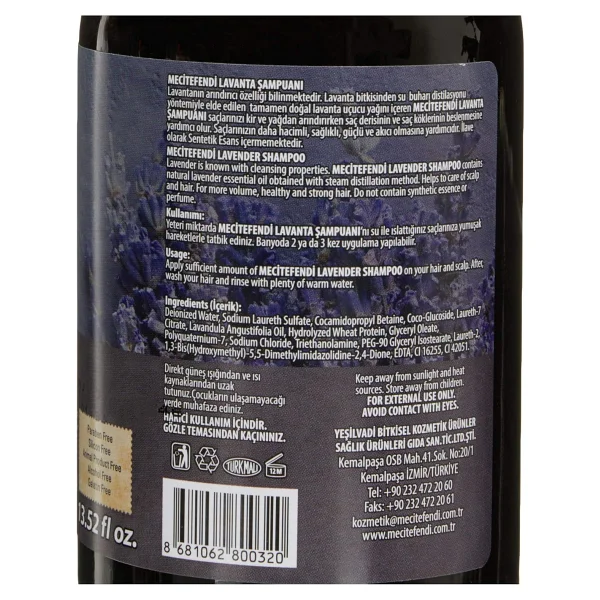 Mecitefendi Lavanta Yağlı Saçlar 400 Ml Şampuan - Görsel 4