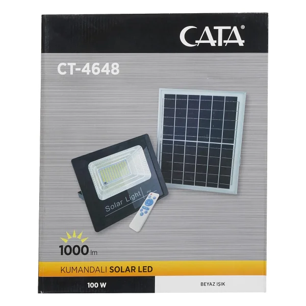 Cata Kongo Ct-4648 100 W Şarjlı Güneş Enerjili Projektör - Görsel 7