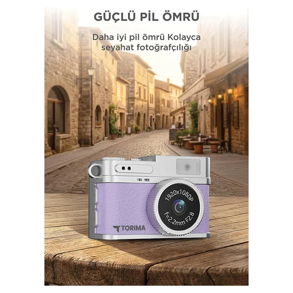 Torima Cmr35 Mor Dijital Fotoğraf Makinesi - Görsel 3
