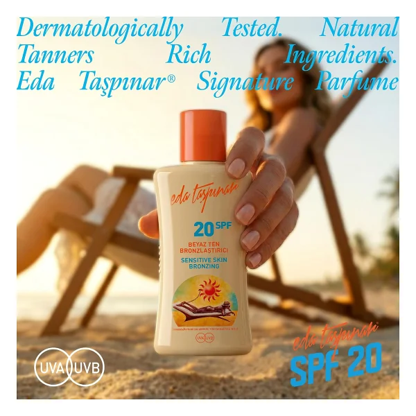 Eda Taşpınar Beyaz Ten 200 Ml 20 Faktör Bronzlaştırıcı Krem - Görsel 6