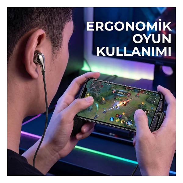 Linktech E80 Kablolu Kulak İçi Kulaklık - Görsel 2