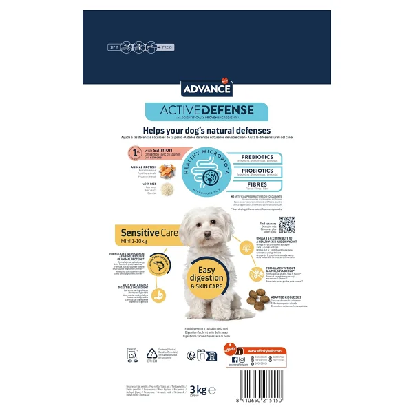 Advance Mini Sensitive Somonlu 3 Kg Küçük Irk Yetişkin Köpek Maması - Görsel 3