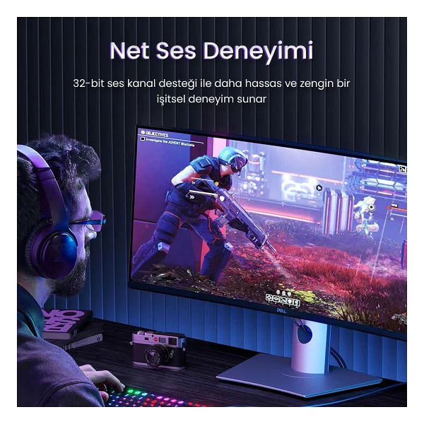 Veggieg V-H922 1 M 16k Displayport Kablo - Görsel 6