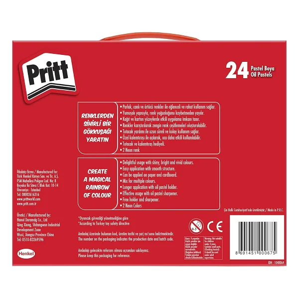 Pritt Çantalı 24'lü Pastel Boya - Görsel 4