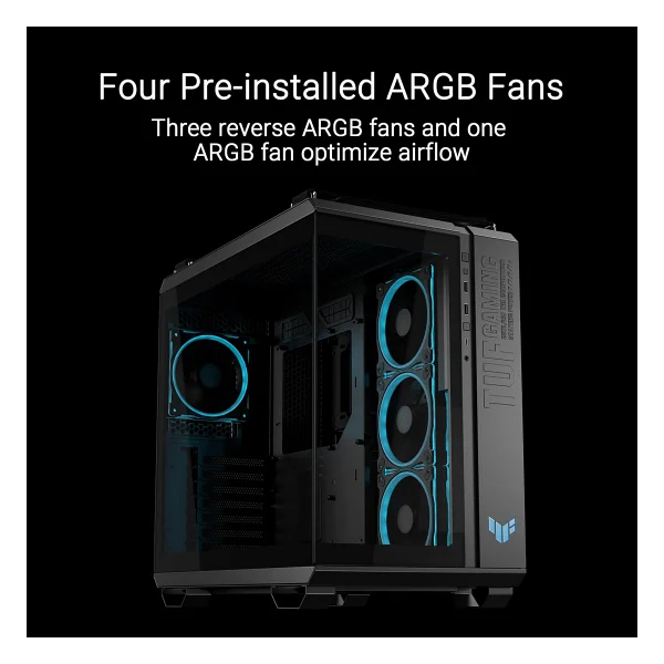 Asus Tuf Gaming Gt502 Horizon Fansız Atx Oyuncu Kasası - Görsel 5