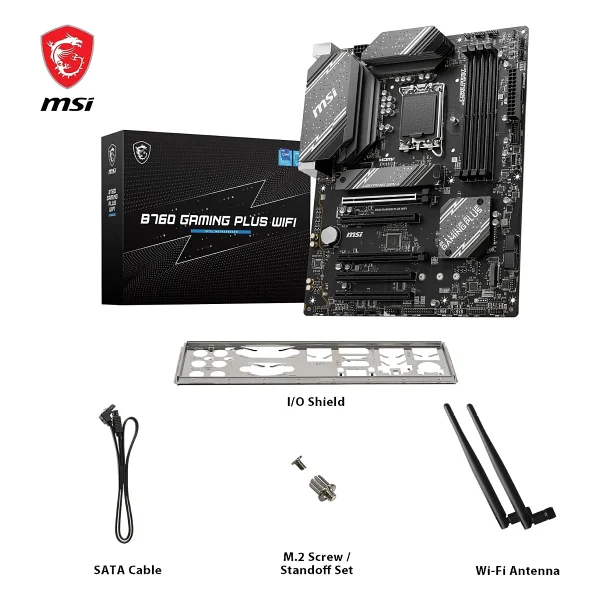 Msı B760 Gaming Plus Wi-Fi Intel Lga1700 DDR5 Atx Anakart - Görsel 7