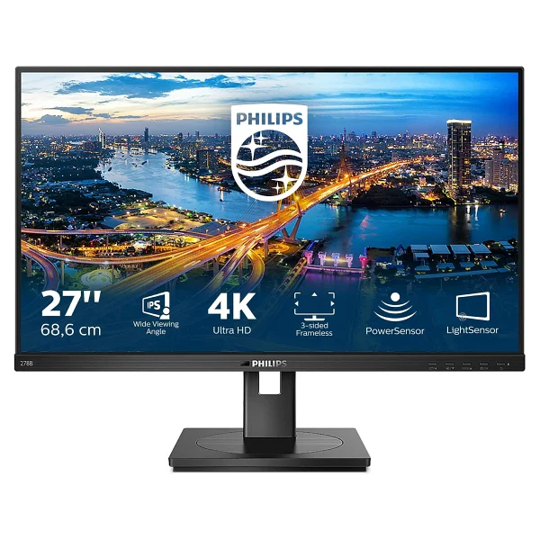 Philips 278B1/00 27" 4 ms 4K Pivot IPS 60 Hz Monitör - Görsel 3